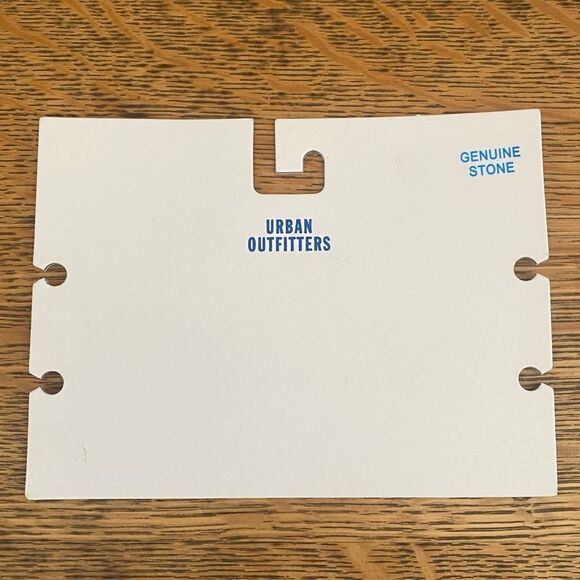 NWT New Two Urban Outfitters (OU) Silver & Blue Genuine Stone Necklaces - Picture 5 of 7